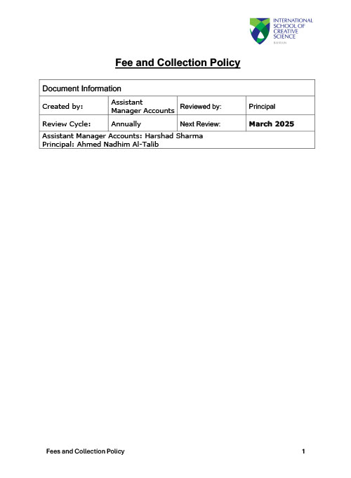 https://iscs.bh/source/uploads/Fee and Collection Policy